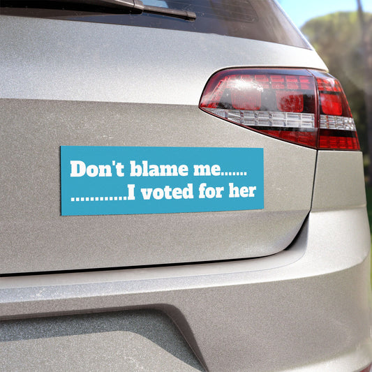 I voted for HER Car Magnet (bumper sticker)