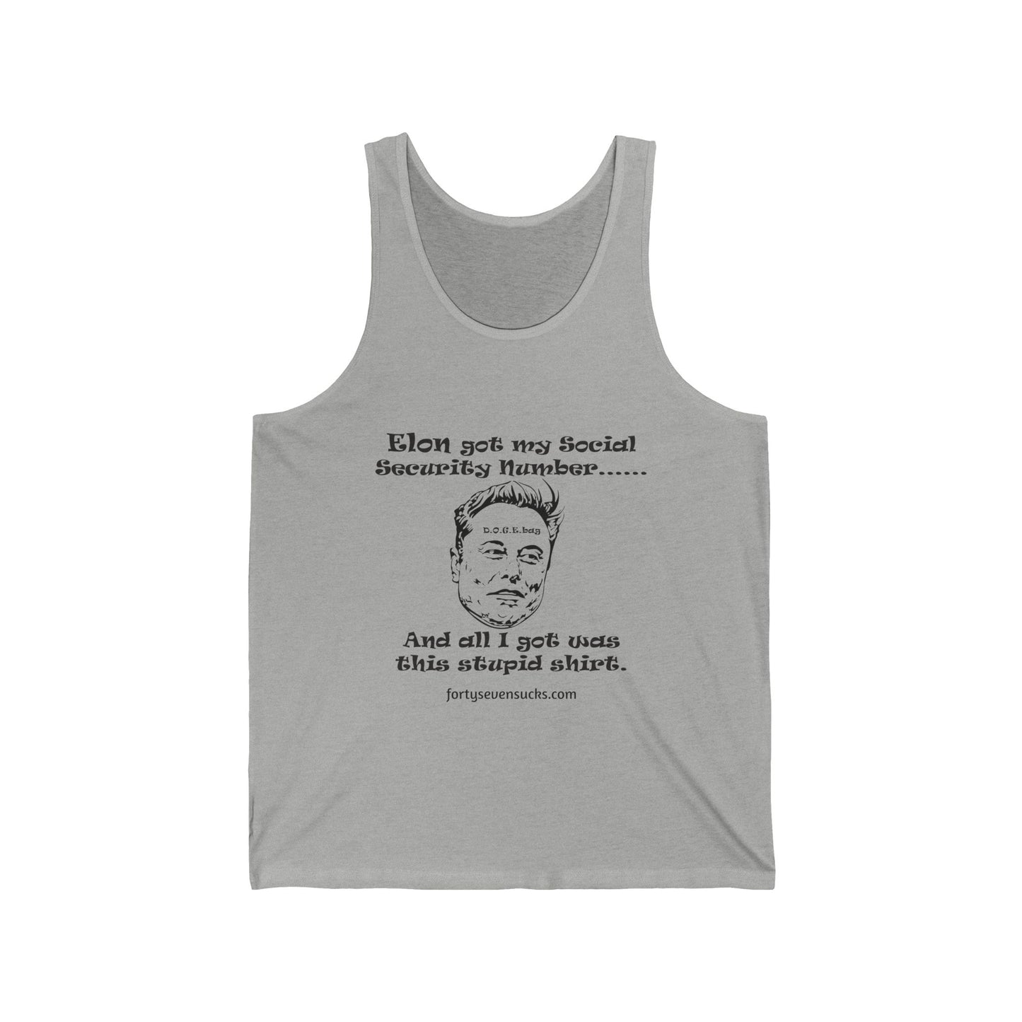 Social Security DOGE tank top