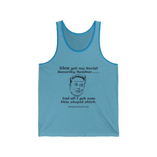 Social Security DOGE tank top