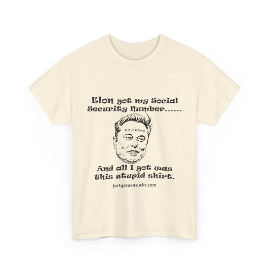 Social Security DOGE t-shirt