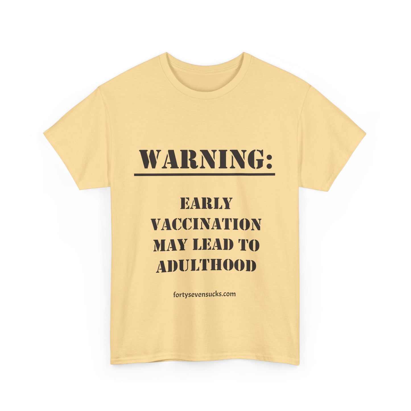 Vaccination Warning T-shirt