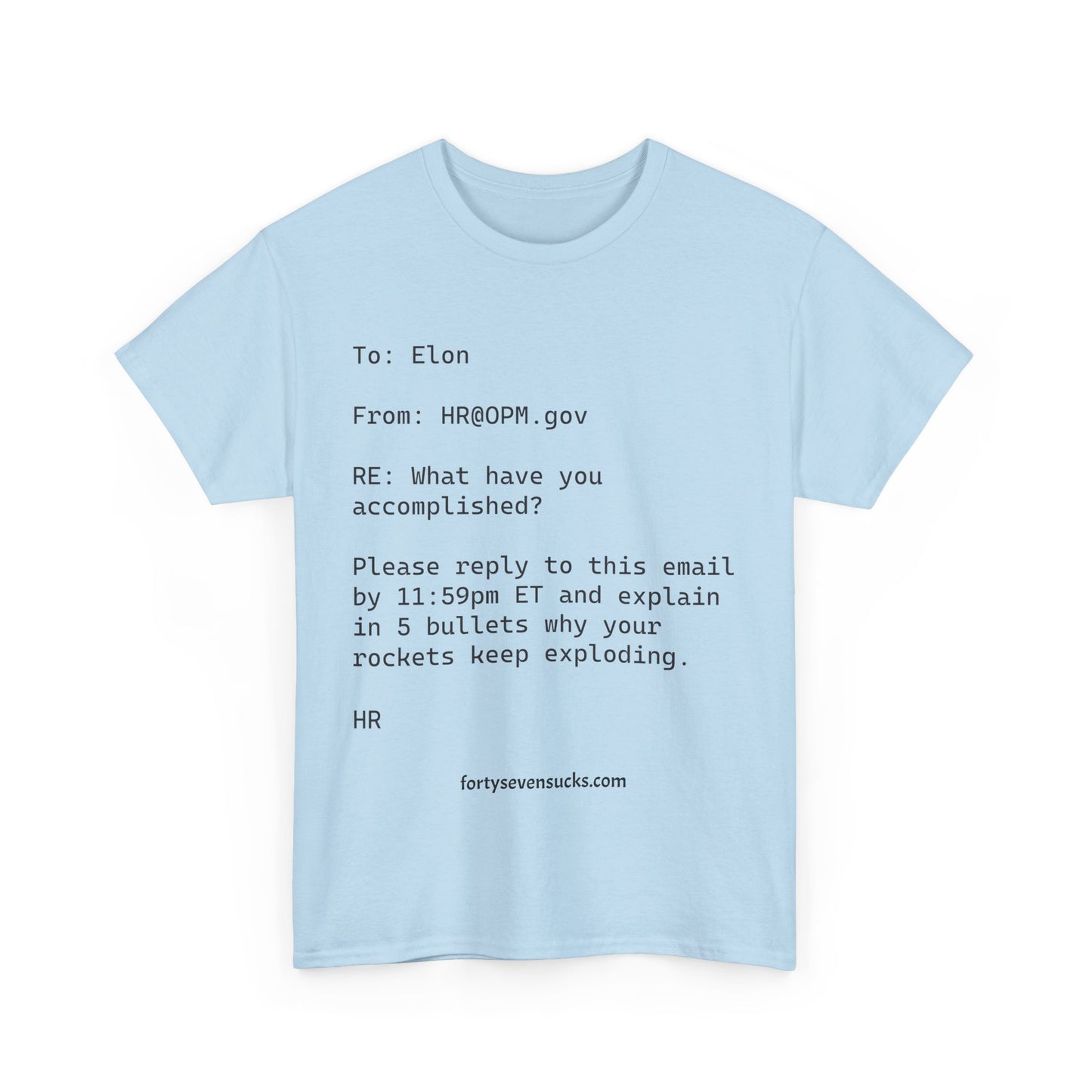 HR Musk Email t-shirt