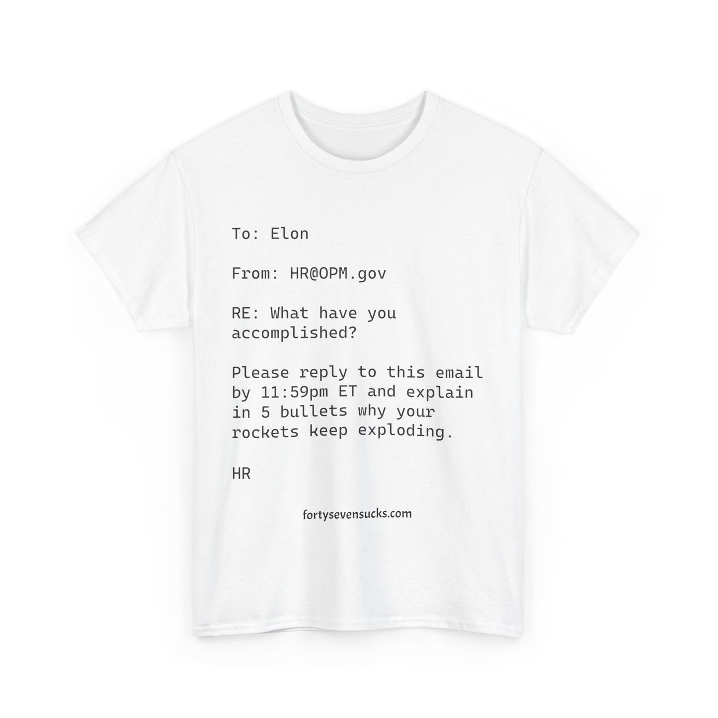 HR Musk Email t-shirt