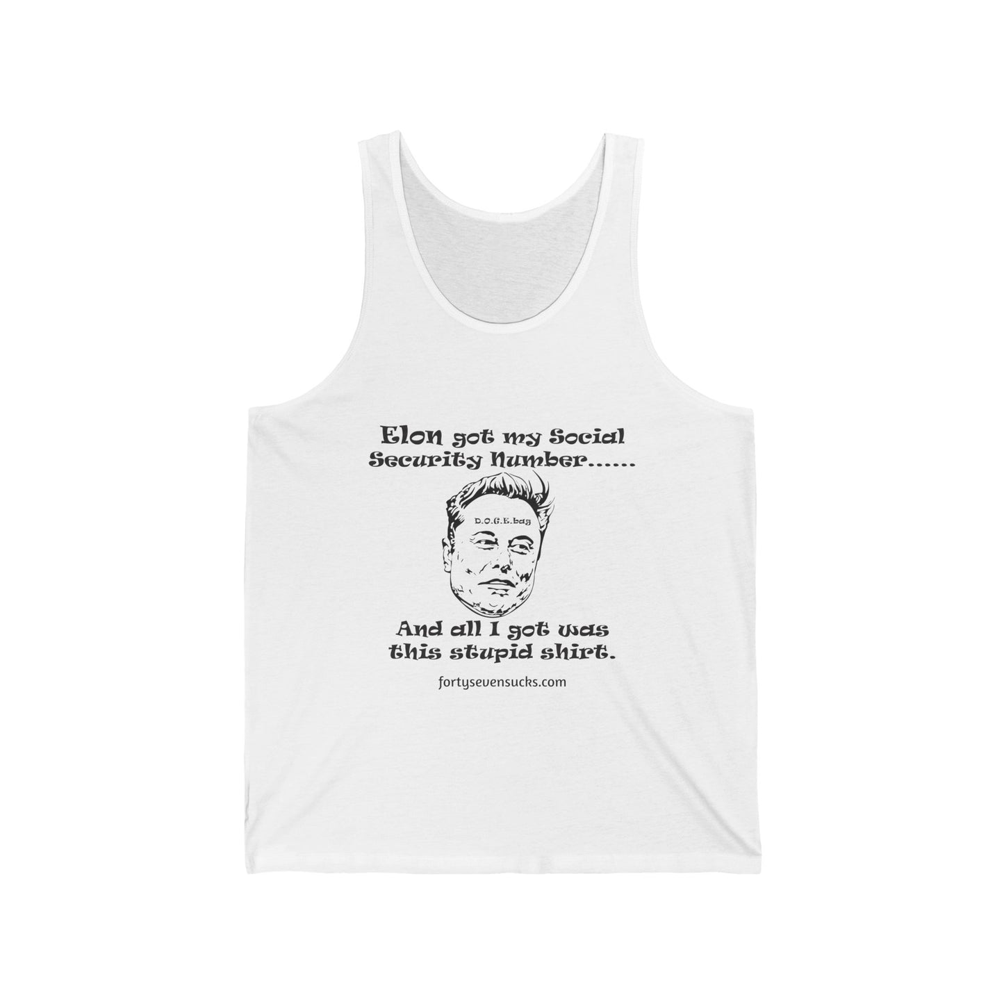 Social Security DOGE tank top